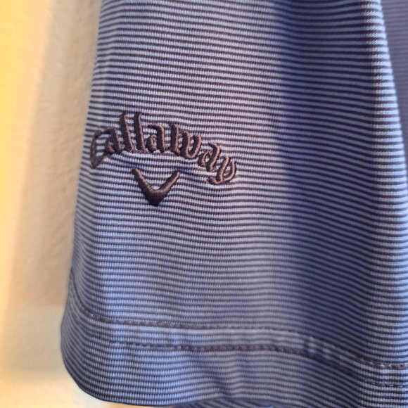 Callaway Men's Opti Dri Short Sleeve Striped Golf Polo Shirt - Picture 5 of 8